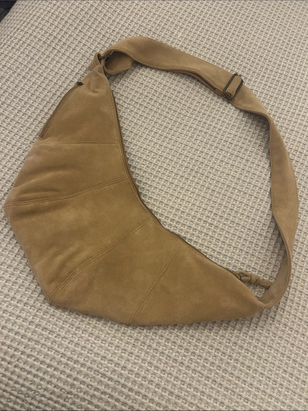 American Eagle Outfitters Tan Suede Shoulder Bag